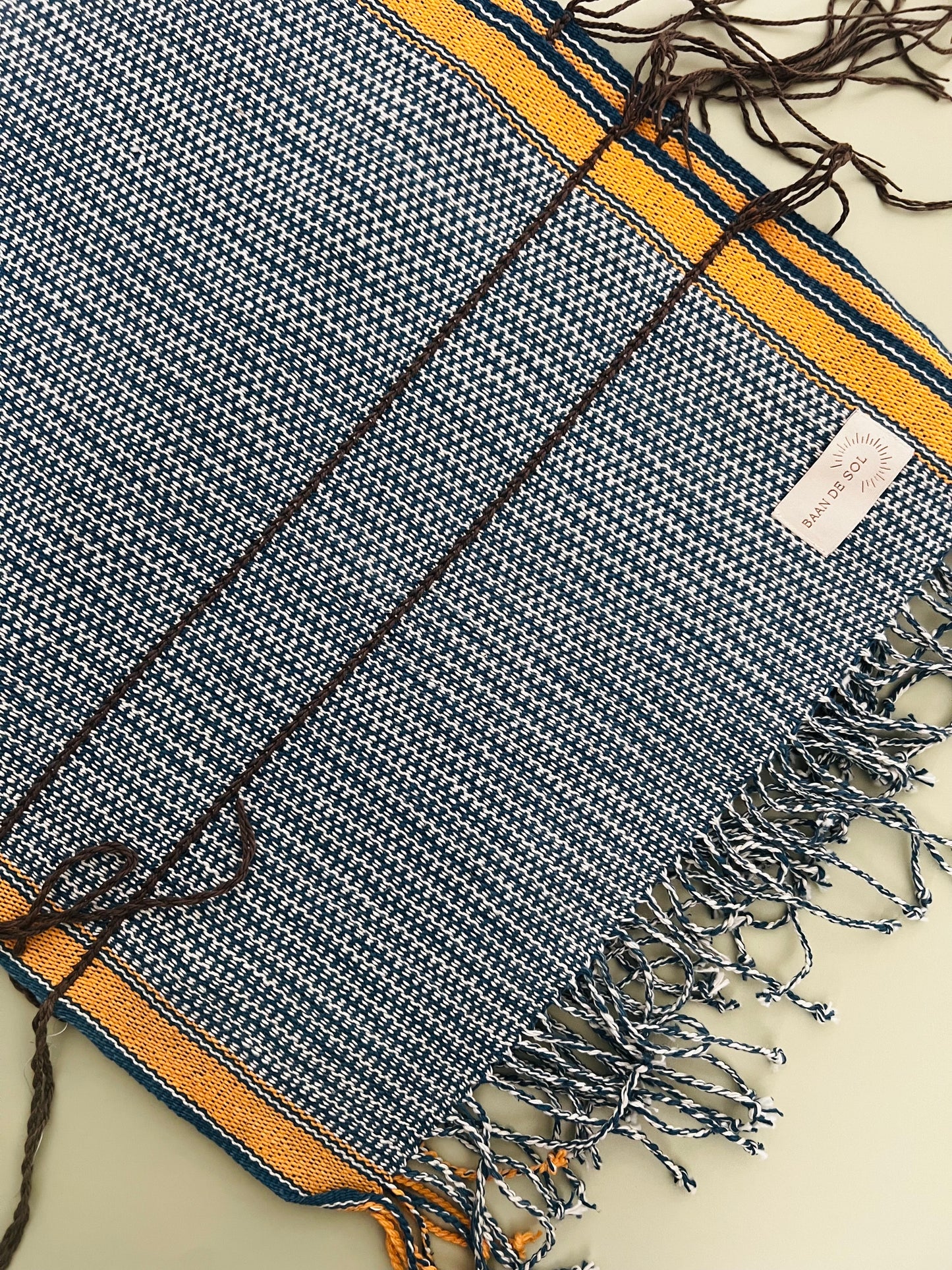 Handwoven  & Hand-dyed Table Runner