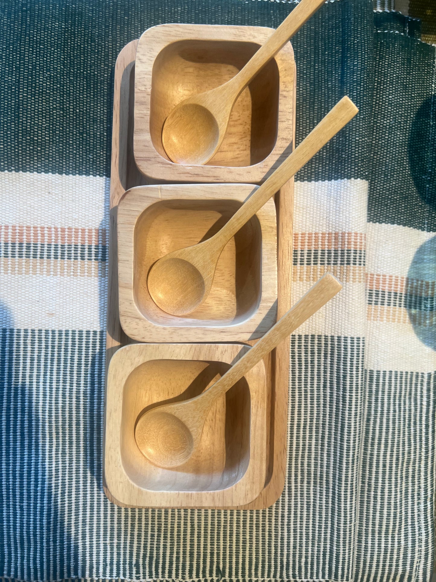 Rubberwood Sauce Bowl Set